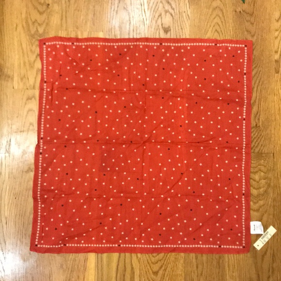 Madewell Accessories - Madewell red bandana scarf with stars